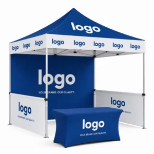 Waterproof Outdoor Trade Show Canopy Tent with Feather Flags and Logo Printing