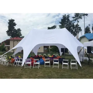 Waterproof Oxford 17m Star Shaped Four-Season UV Resistant Fire Retardant Aluminum Frame Tent