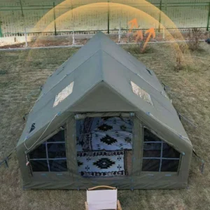 Waterproof Oxford Cloth Portable Tourus Inflatable Camping Tent for Outdoor Events Campsites Double Layer