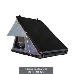 Waterproof Oxford Fabric Aluminum Hard Shell Triangle Rooftop Tent for Camping