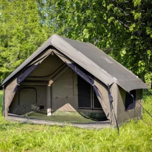 Waterproof Oxford Inflatable Camping Tent, UV-Resistant, Quick-Setup, for Family Camping and Hiking