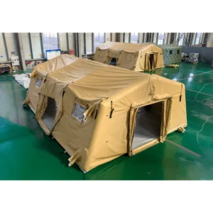 Waterproof PVC Air Inflatable Tent Large Outdoor Shelter for Business Warehouse Rescue Commander Rehab Disaster Relief Portable