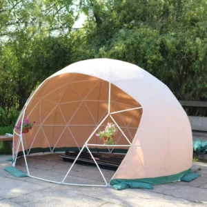 Waterproof PVC Fabric Small Economical Round Hotel Tent Igloo Luxury Dome Tent with Tempered Window