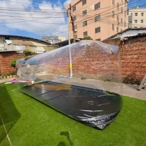 Waterproof PVC Inflatable Car Cover Bubble Tent for Indoor and Outdoor Use with Battery Fans
