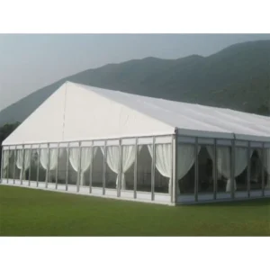 Waterproof PVC Party Wedding Tents with Aluminum Clear Top UV/Wind/Fire Resistant Four-Season Customized Size for Outdoor Events