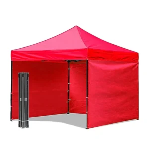 Waterproof Pop-up Gazebo Canopy Tent 3×6 Folding Half-Walls for Outdoor Events, Glamping and Trade Shows