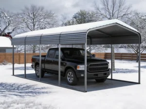 Waterproof Prefab Metal Carport Shed and Portable Garage Shelter for Outdoor Farm Use