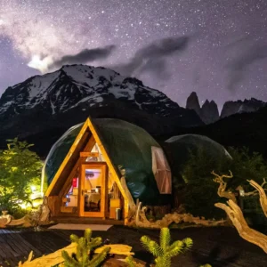 Waterproof Pvc Star Glamping Dome Tent With Air Conditioner