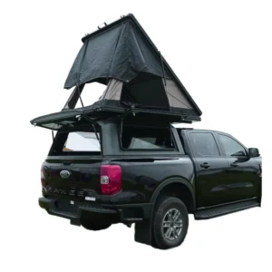 Waterproof Quick-Open Rooftop Tent for 1-2 Persons, Foldable Diagonal Support Car Roof Tent for Off-Road & Outdoor Camping