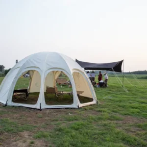 Waterproof Round Dome Shaped Octagon Four Seasons Thickened Outdoor Luxury Camping Tent