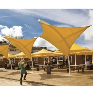 Waterproof Sun and Rain Canopy Awning for Commercial Cafe and Restaurant Spaces