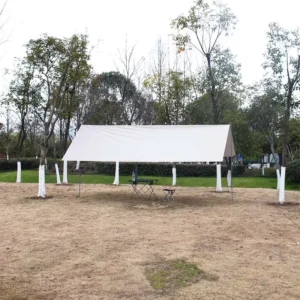 Waterproof Tarpaulin Outdoor Sunshade Camping Canopy Four-Corner Tent