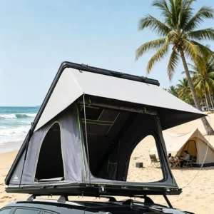 Waterproof Three season Roof Top Tent Aluminum Honeycomb Shell 1 2 Person Heavy Duty Offroad Car Telescopic Ladder Quick Open