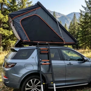 Waterproof Triangle Hard Shell Car Rooftop Tent Roof Top Tent Ultra Thin RTT Light Weight Aluminum Car Roof Top Tent