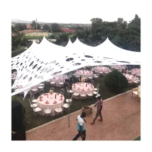 Waterproof UV Protection Stretch Hole for PVC Walls Aluminum Frame for Wedding Party Customizable Size