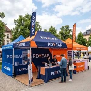 Waterproof UV-Resistant Canopy Tent with Easy Installation for Market Booths