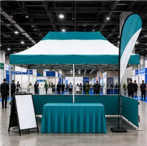 Waterproof UV Resistant Trade Show Tent 10×20 Custom Logo Heavy Duty Aluminum Frame Outdoor Exhibition Event Pop Up Canopy Tent