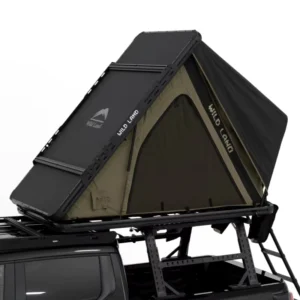 Waterproof Ultralight 4×4 Overland Clamshell Triangle Rooftop Tent, Solar Panel Ready