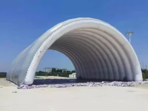 Waterproof Wear Resistant PVDF Fabric Inflatable Air Dome Stadium Custom Air Supported Membrane Hall for Sports Court Warehouse
