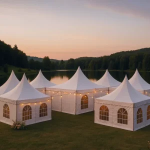 Waterproof White Outdoor Church Wedding Party Pagoda Tent