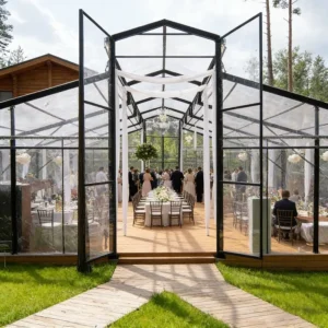 Waterproof Wind Resistant Clear Tent with Aluminum Frame for Wedding Party Corporate Event Outdoor Gathering Banquet