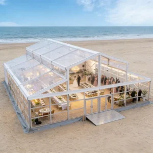 Waterproof Wind Resistant Clear Tent with Aluminum Frame for Wedding Party Outdoor Banquet Festival Celebration Corporate Event