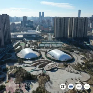 Wear Resistant Reinforced air Dome Arena Meeting International Standards for Professional Volleyball Matches
