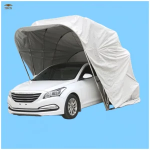 Weatherproof Foldable Modern Carport Garage Shelter with Stable Roof for Vehicle and Outdoor Use
