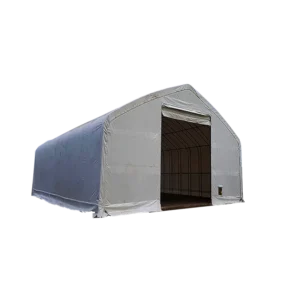 Weatherproof Heavy-Duty Steel-Frame PVC Industrial Shelter Tent for Bulk Material Storage Yards