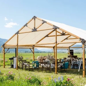 Wedding Tent Large Outdoor Romantic Aluminum Structure Waterproof Sunshade Event Marquee Fireproof Custom