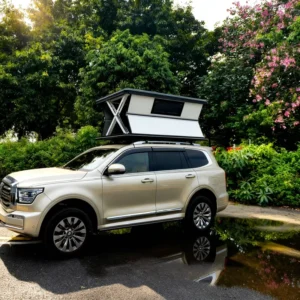 Whisper Garden Hiperlion CR ZP01 Four Season Waterproof Car SUV Rooftop Tent Mattress Aluminum Hard Shell 2.3m Telescopic Ladder