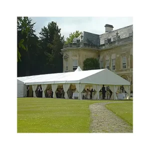 White 20×40 Aluminum Cabana Tent for Weddings Events Outdoor Banquet Reception Party Marquees