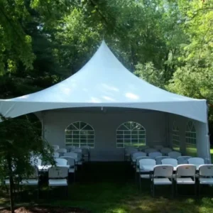 White Aluminum Frame Canopy 5×5 Pagoda Gazebo Tent