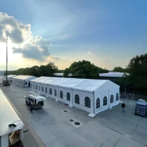 White Aluminum Frame Marquee Tent for Outdoor Church Wedding Party Events and Trade Shows