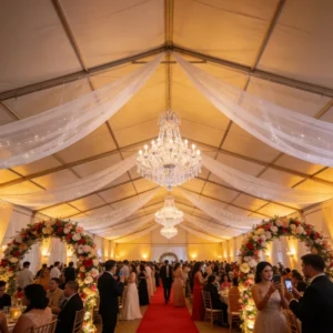 White Aluminum Party Tent Outdoor Lantern Festival Rest Shelter Tent
