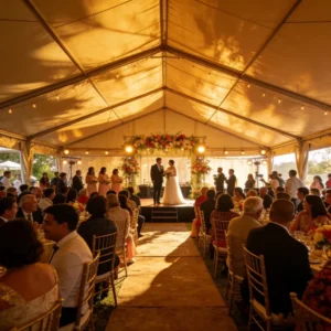 White Aluminum Shelter Outdoor Wedding Registration Reception Tent