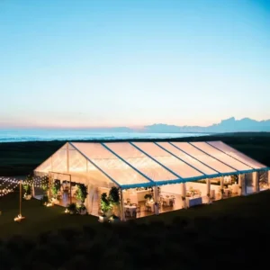 White Chapiteau Large Outdoor Wedding Church Marquee Tent Single Layer Four-Season Snowproof 200-800 People Events Party