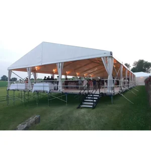 White Clear-Top PVC Wedding Party Gazebo Tent, 20×40