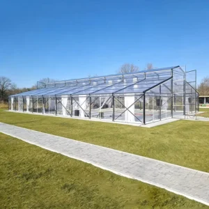 White Frame Transparent Aluminum Wedding Tent With Clear PVC Walls