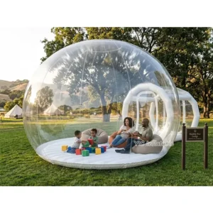 White Inflatable Bubble Bounce House Balloon Tent Large Portable Dome Structure for Events Carnival PVC