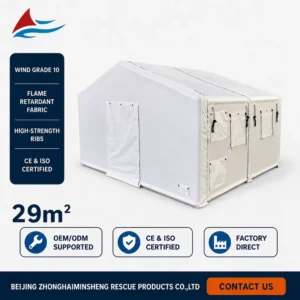White Mobile Medical Unit Tent Inflatable Waterproof Emergency Field Hospital Disaster Relief Shelter Custom Size