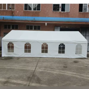 White Outdoor Canopy Garden 38mm Steel Frame Tent Party Event Wedding 16 ft X 32 ft (5x10m)