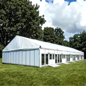 White PVC Double PVC-Coated Waterproof Marquee Tent Wedding Party Events 10m X 30m Four-Season Fire Retardant UV Resistant