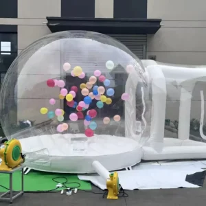 White PVC Inflatable Dome Tent Bubble House Bouncy House for Indoor Events Customizable Size