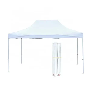 White Quick-Folding Marquee Tent Trade Show Gazebo Garden Party Tent 2x2m 3x3m