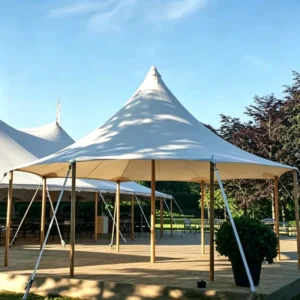 White Translucent Sailcloth Tent with Aluminum Frame Custom Size Available for Wedding Festival & Corporate Events