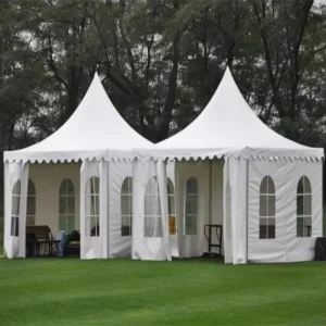 White Wedding Party Gazebo Event Tent High Peak Pole 3X3 4X4 5X5 6×6 for Outdoor Trade Show Events Canopy Suppliers