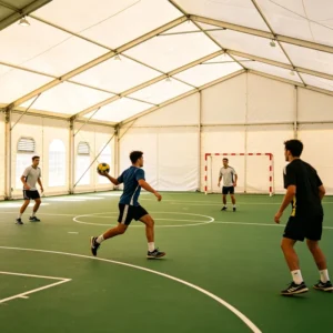 Wide Span Sports Tent Ventilated Side Curtain Modular Sports Hall for Daily Sport Training