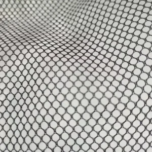 Width 57/58″ Plain Dyed Quick-Dry Non-Stretch Hexagonal Mesh Fabric 280 GSM 100% Polyester for Tents and Handbags
