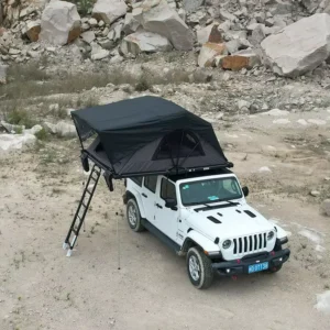 Wild Land 4 Person Roof Top Tent Soft Shell Rooftop Tent Large Space Waterproof Camping Tent Car Roof Tent for SUV Truck